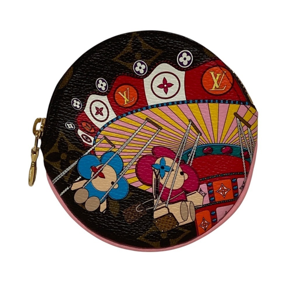 LOUIS VUITTON Portemonnaie Rond Vivienne Japan Limited Edition M69757 Brown W...